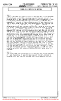 KCRW West Virginia Intl Yeager TAKE-OFF OBSTACLE NOTES Chart
