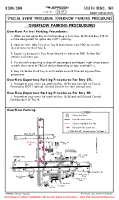 KSBN South Bend International SPECIAL EVENT PROC (OVERFLOW PARKING PROCEDURES) Chart