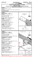 LEZG Zaragoza WORKS FOR NEW MARKINGS ON APRON (TEMP) Chart
