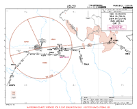 LKPD Pardubice RIBSI, TIBLA & USUPA 1M RNAV ARRS Chart