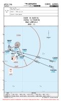 LPCR Corvo CAZIS & VACKA 1A RNAV ARRS Chart