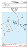 LPCR Corvo CAZIS 1B, ZENGI 1A RNAV ARRS Chart