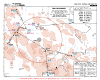 LQSA Sarajevo BOSNA,GACMO,PODOB,VEBAR&VRANA 1G RNAV ARRS (TRIAL) Chart