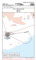 MMBT Bahias De Huatulco International HUX 1E RNP DEP Chart