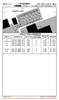 MROC Juan Santamaria International PARKING STANDS & COORDS (DOMESTIC RAMP) Chart