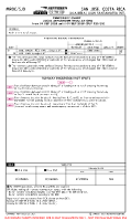 MROC Juan Santamaria International AIRPORT INFO, TAKE-OFF MNMS (CONTD) (TEMP) Chart