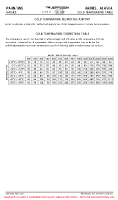 PAHN Haines COLD TEMPERATURE TABLE Chart