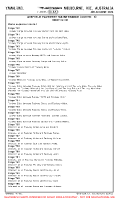 YMML Melbourne International AIRFIELD PAVEMENT MAINTENANCE (TEMP CONTD 1) Chart